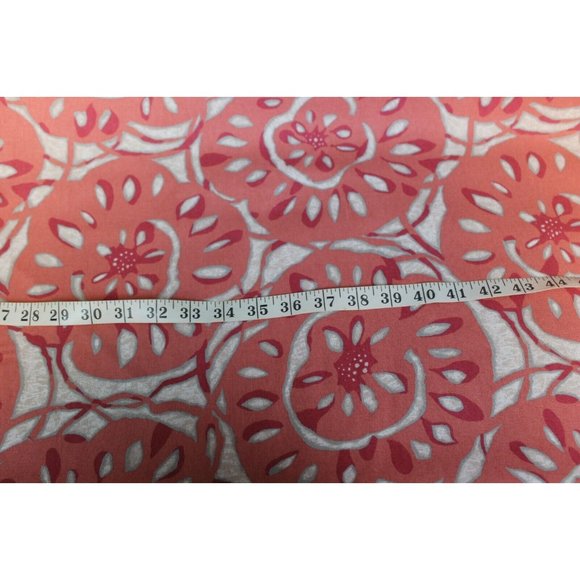 Platinum Collection RICHLOOM Pink White Large Flower Print Fabric Canvas Textile - Picture 3 of 5